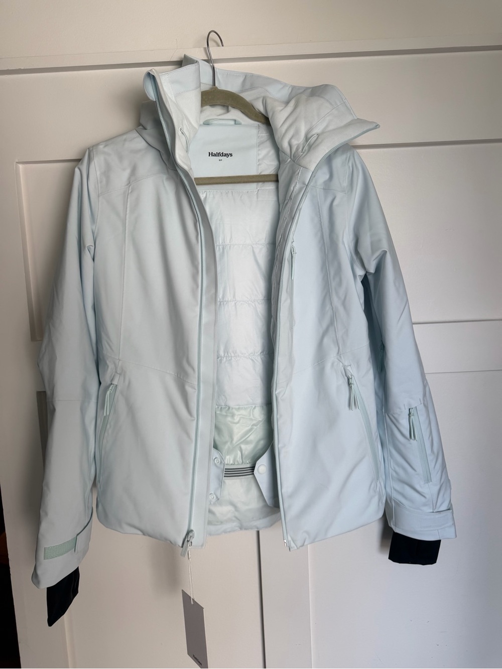 Halfdays set Smallpetite Lawrence jacket Alessandra pants Frost